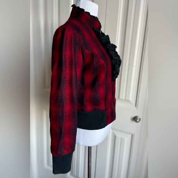 EMMELEE For Francescas Plaid Wool Blend Jacket - Picture 2 of 7
